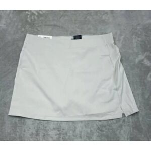 Athletic Golf Tennis Skort with Built-in Mesh Shorts Light Gray Size XXL